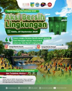 WCDI 2025: DLH Kabupaten Kediri Gelar Aksi Bersih Sungai di Desa Maron dan Jatirejo